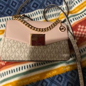 small pink michael kors purse